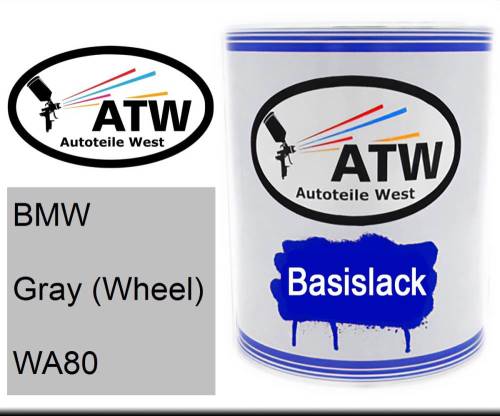 BMW, Gray (Wheel), WA80: 1L Lackdose, von ATW Autoteile West.